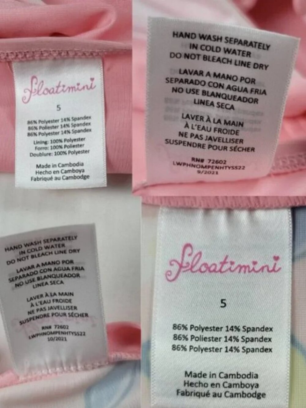 Girls Swimsuit Bundle Size 5/6 Trolls Floatimini Coverup Lot - Picture 11 of 16